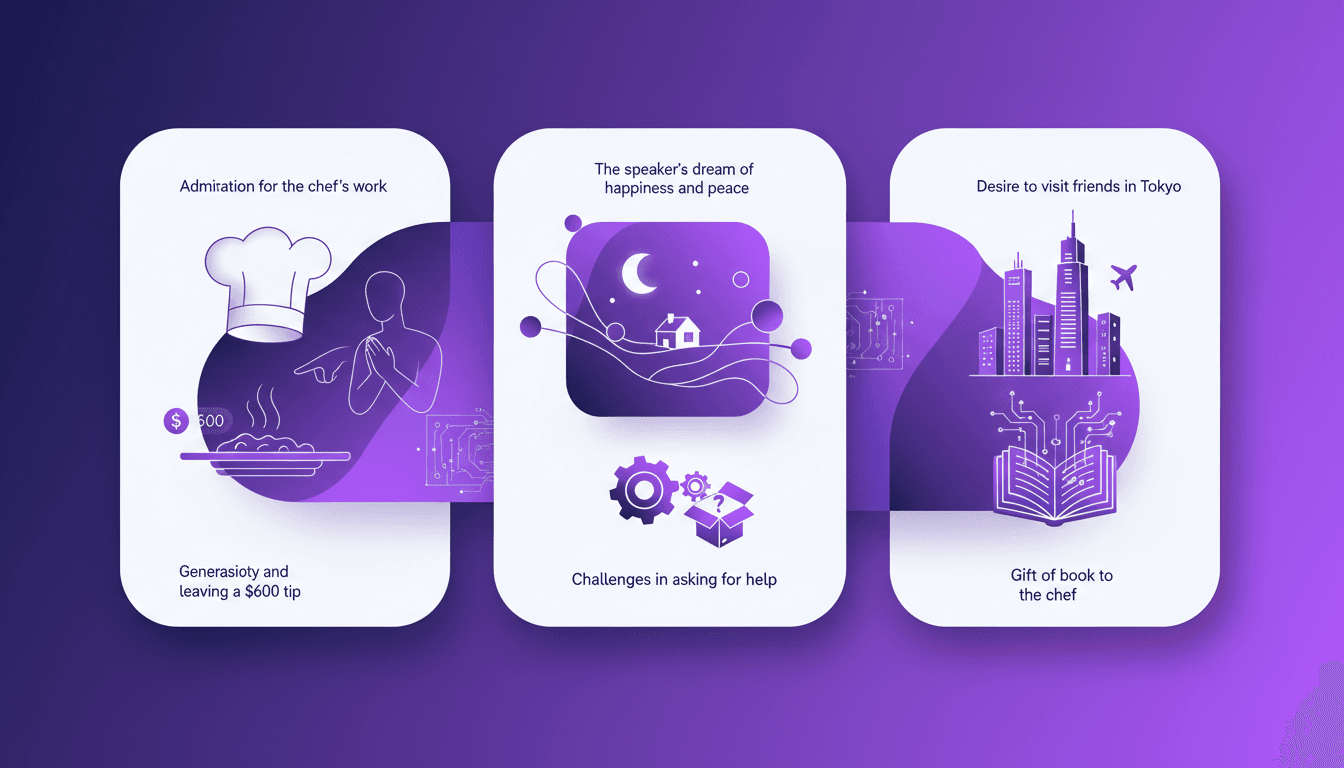 Admiration pour un chef: voyage inspirant