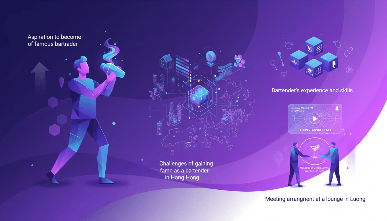 Becoming a Famous Bartender in Hong Kong: Challenges & Plans