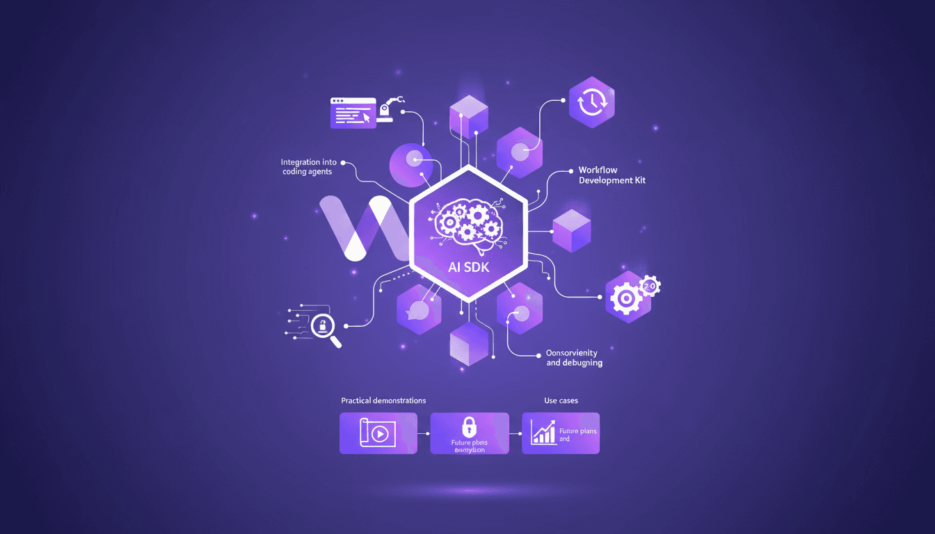 Modern illustration of Workflow Development Kit and AI SDK with integration, durability, and future plans.