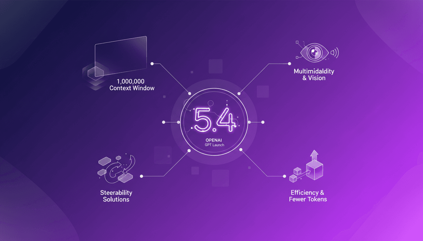 GPT 5.4 : Révolution contextuelle 1 million