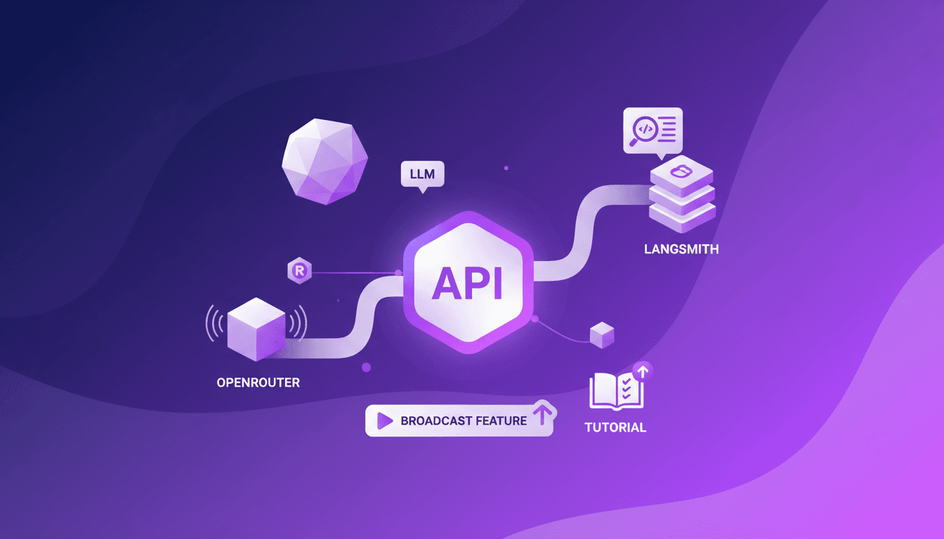 Open Router's new broadcast feature with AI technology, Langchain chat model integration, and LLM cost tracking capabilities.